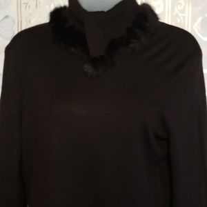 Escapade Black blouse- EUC